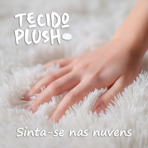 Tapete Felpudo Cinza Mescla Plush - Neohousi