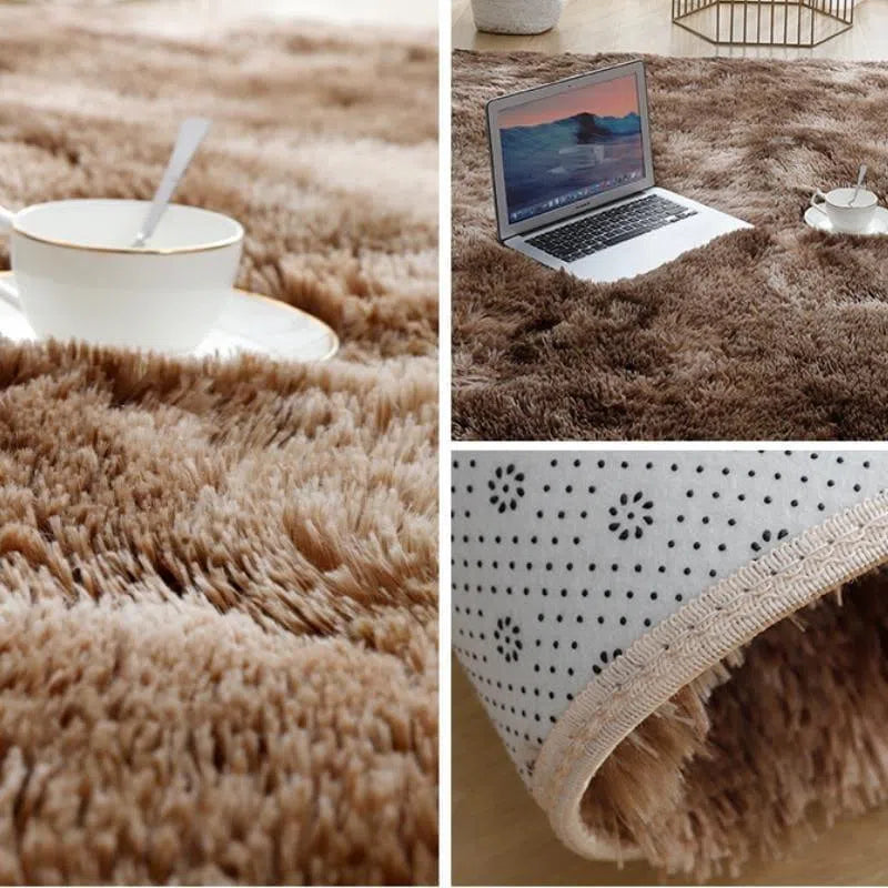 Tapete Felpudo Marrom Mescla Plush - Neohousi