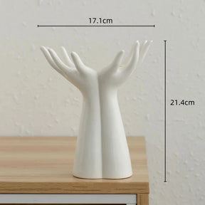 Vaso Decorativo em Cerâmica Hand Bloom - Neohousi