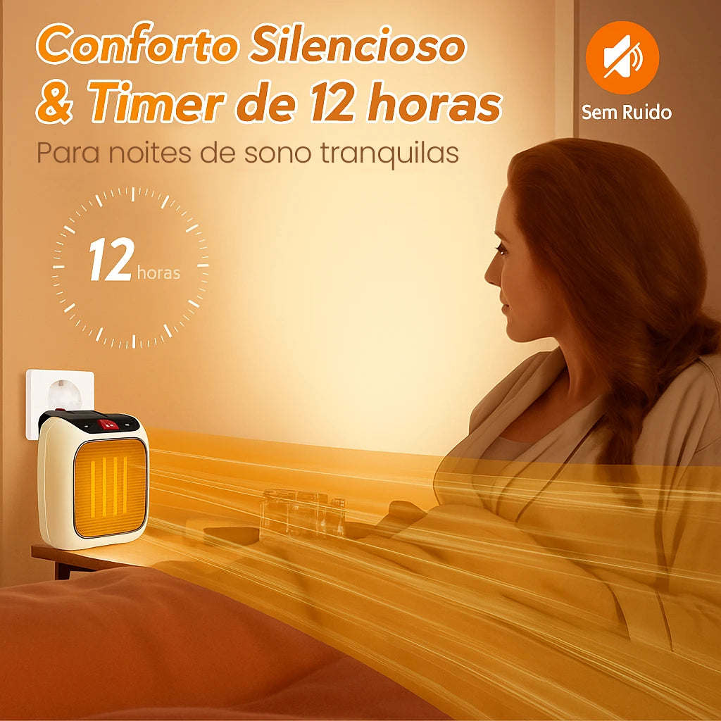 Aquecedor Portátil HeatBox com Controle Remoto Bivolt - Neohousi