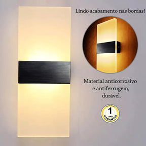 Arandela de Parede Transparente Com Sensor de Movimento - Neohousi