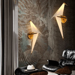 Arandela Dourada Origami - Neohousi