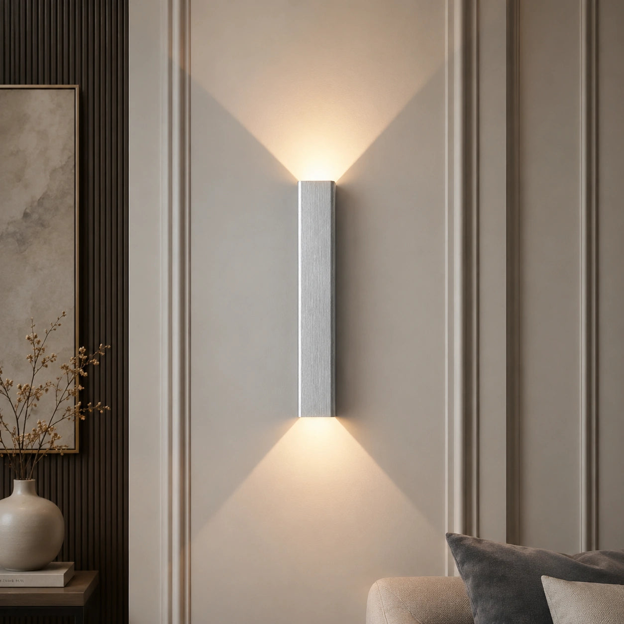Arandela de parede linear Solen com LED 18W integrado