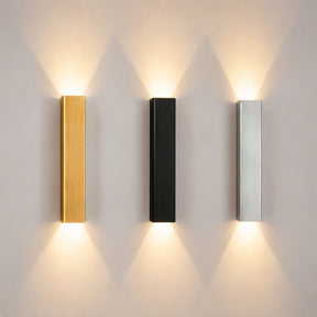 Arandela de parede linear LED Up Down Solen em alumínio