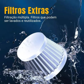 Aspirador de Pó Portátil 4 em 1 Sem Fio Recarregável Ultrapower