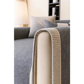 Capa de Sofá Antiderrapante em Algodão e Linho Cinza Neohousi - Neohousi