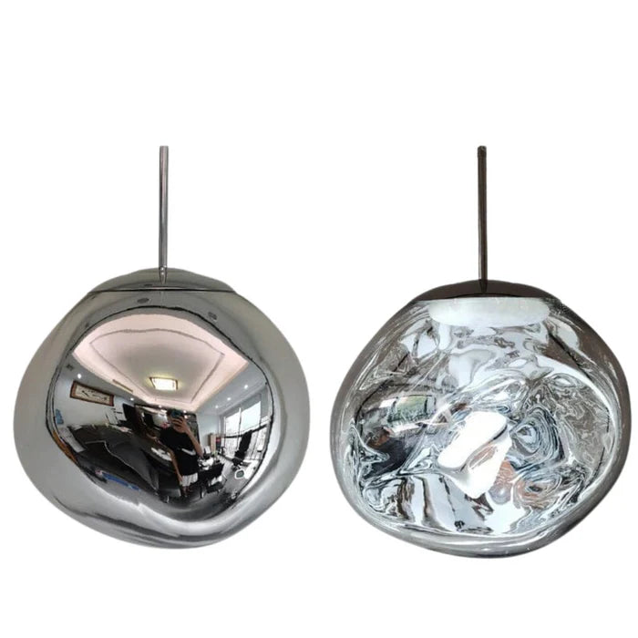 Conjunto Completo Lustre Pendente Moderno Luxuoso Lava Glass - Neohousi