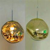 Conjunto Completo Lustre Pendente Moderno Luxuoso Lava Glass - Neohousi