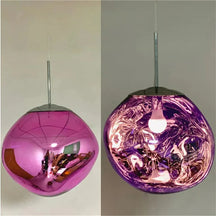 Conjunto Completo Lustre Pendente Moderno Luxuoso Lava Glass - Neohousi