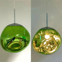 Conjunto Completo Lustre Pendente Moderno Luxuoso Lava Glass - Neohousi