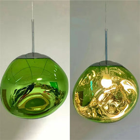 Conjunto Completo Lustre Pendente Moderno Luxuoso Lava Glass - Neohousi