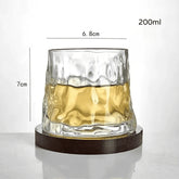Copo de Whisky Cristal com Base Rotativa - Neohousi