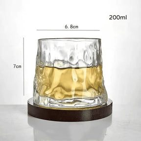 Copo de Whisky Cristal com Base Rotativa - Neohousi