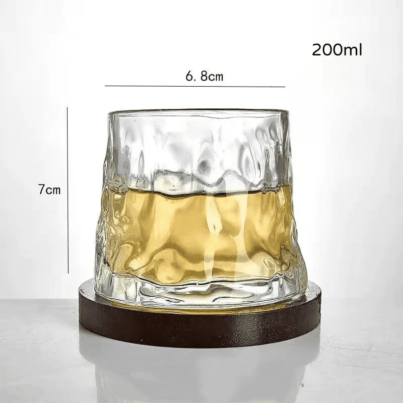 Copo de Whisky Cristal com Base Rotativa - Neohousi