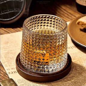 Copo de Whisky Cristal com Base Rotativa - Neohousi