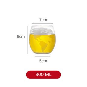 Decanter Whisky Globo Conjunto Recipiente de Vidro - Neohousi