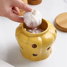 Pote de Alho Cerâmica Respirável - Neohousi