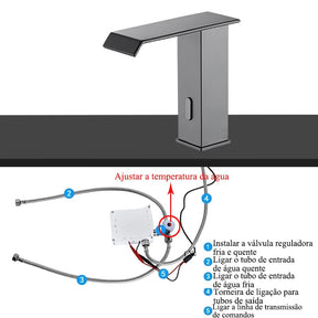 Torneira para Banheiro com Sensor Touch Modelo Nexus - Neohousi