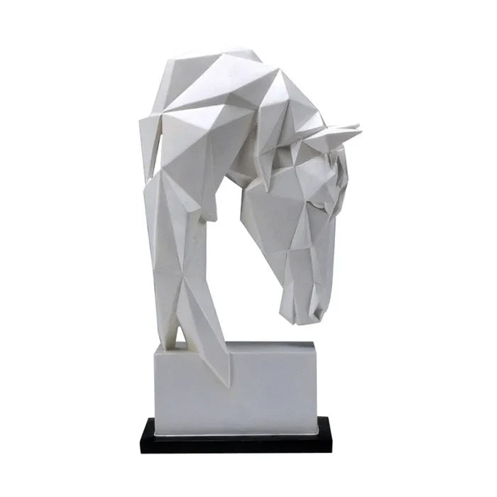 Escultura Decorativa Cavalo Geométrico - Neohousi