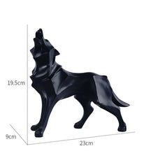 Escultura Decorativa Lobo Uivando - Neohousi
