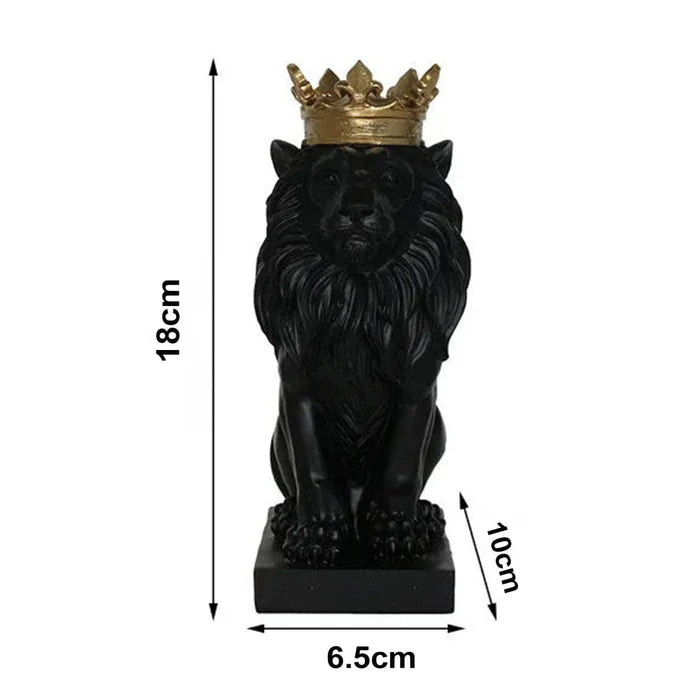 Estatueta Decorativa Leão Imperador - Neohousi