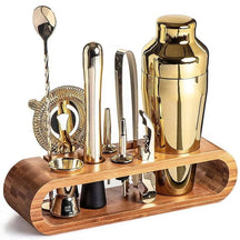Kit Bartender 10 Peças de Aço Inox com Suporte de Bambu Neohousi - Neohousi