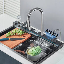 Kit Cuba Gourmet AquaTech Smart Pro Aço Inox com Torneira Flexível - Neohousi