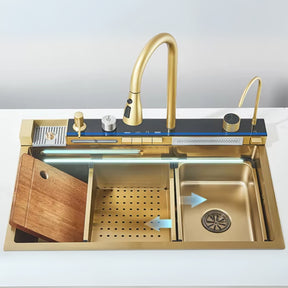 Kit Cuba Gourmet AquaTech Smart Pro Aço Inox com Torneira Flexível - Neohousi