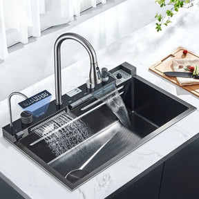 Kit Cuba Gourmet AquaTech Smart Pro Aço Inox com Torneira Flexível - Neohousi