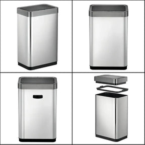 Lixeira Automática Inteligente 50 Litros Inox Sensor Touch