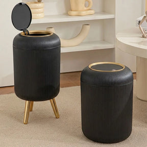 Lixeira Decorativa Automática Madeira com Sensor 10L