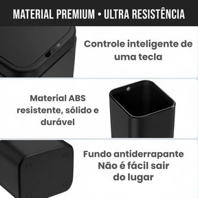 Lixeira Inteligente SmartBin com Sensor de Movimento Recarregável USB - Neohousi