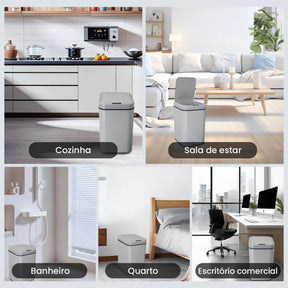 Lixeira Inteligente SmartBin com Sensor de Movimento Recarregável USB - Neohousi