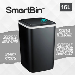 Lixeira Inteligente SmartBin™ com Sensor de Movimento Recarregável USB