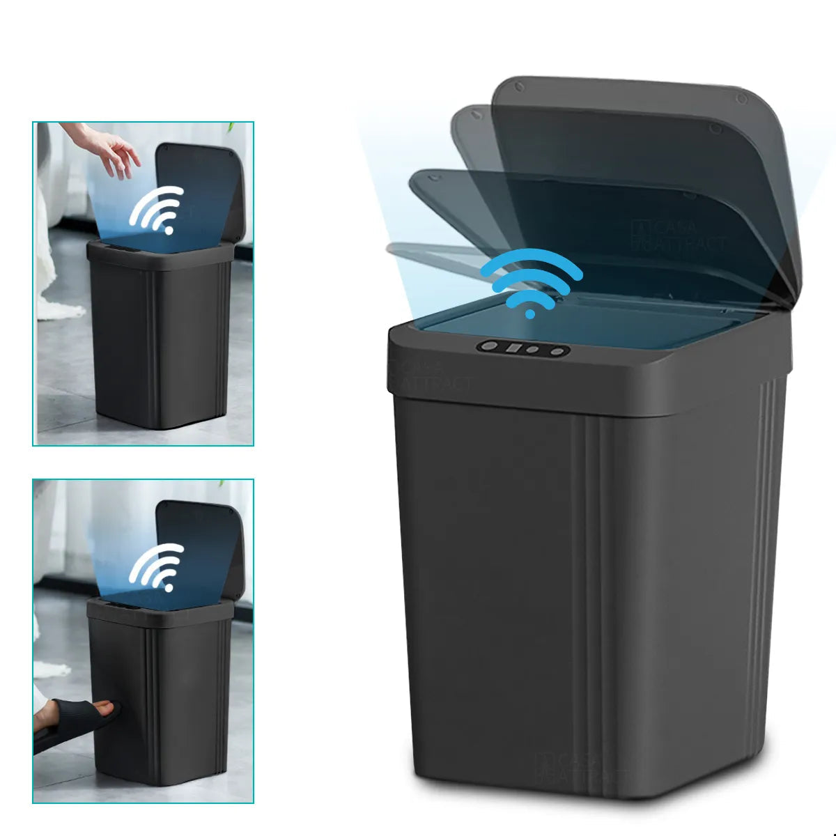 Lixeira Inteligente SmartBin com Sensor de Movimento Recarregável USB - Neohousi