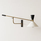 Luminária Arandela Moderna Minimalista Articulada Metal Vecto