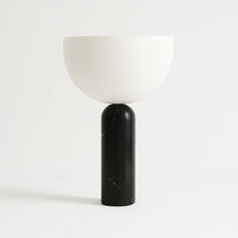 Luminária de Mesa Abajur Moderna Minimalista Mármore Vidro Velora