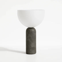 Luminária de Mesa Abajur Moderna Minimalista Mármore Vidro Velora