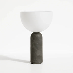 Luminária de Mesa Abajur Moderna Minimalista Mármore Vidro Velora