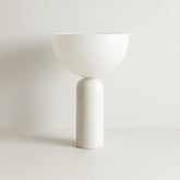 Luminária de Mesa Abajur Moderna Minimalista Mármore Vidro Velora