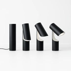 Luminária de Mesa Moderna Minimalista Metal Preto Helyx