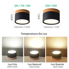 Luminária de Teto Plafon Boreal - Neohousi