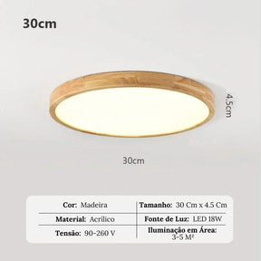 Luminária de Teto Plafon Oak - Neohousi