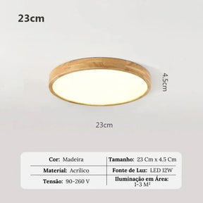 Luminária de Teto Plafon Oak - Neohousi