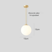 Lustre Pendente Esfera Led - Neohousi
