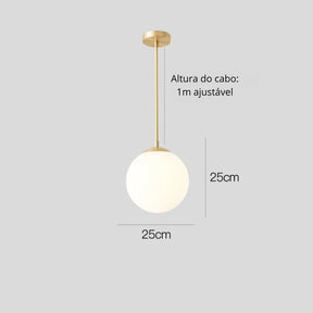Lustre Pendente Esfera Led - Neohousi