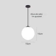 Lustre Pendente Esfera Led - Neohousi