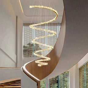 Lustre Pendente Espiral de Cristal Dubai - Neohousi