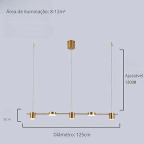 Lustre Pendente Moderno Manhattan - Neohousi