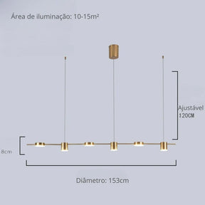 Lustre Pendente Moderno Manhattan - Neohousi